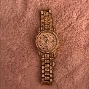 Davena women’s rose gold princess watch